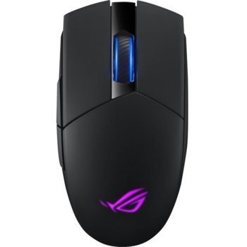 Мишка Asus ROG Strix Impact II Wireless, оптична (16 000 dpi), безжична, гейминг, USB, черна, Aura Sync RGB подсветка | JAR Computers Asus ROG Strix Impact II Wireless