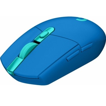 Мишка Logitech G305 Lightspeed, оптична (12 000 dpi), безжична, USB, синя, гейминг, 6 програмируеми бутона | JAR Computers Logitech G305 Lightspeed blue