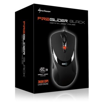 Sharkoon FireGlider Black Laser USB