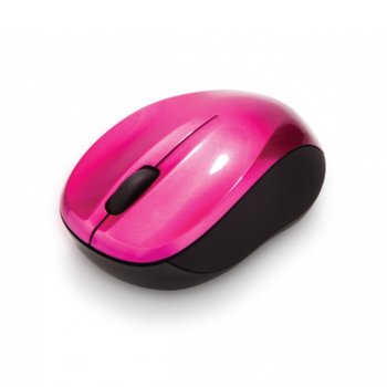 Мишка Verbatim Go Nano, безжична (2.4GHz), оптична (1300 dpi), USB, розова | JAR Computers Verbatim Go Nano Hot Pink