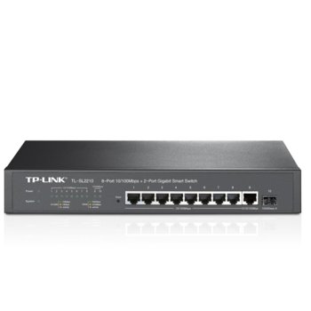 TP-Link TL-SL2210, 8 Port 10/100Mbps, 2 Gigabit Po