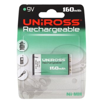 Batteries R22 /9V/ NiMH, UNIROSS