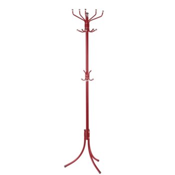 Закачалка за дрехи Carmen 128, 13 бр.куки, височина 183см, основа метал, червена image