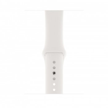 Apple Series 4 GPS, 44mm Silver White Sport Band