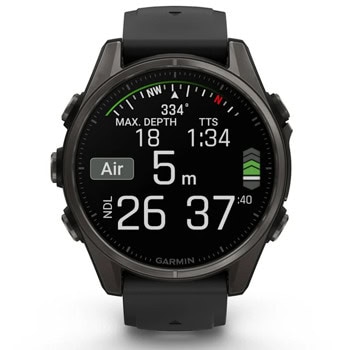 Garmin fenix 8 43mm Sapphire/Carbon DLC 010-02903