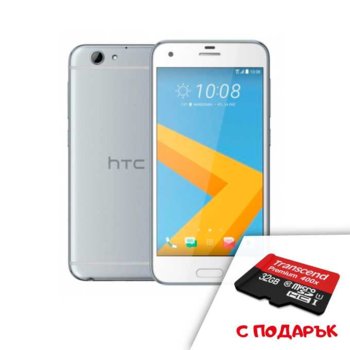 HTC One A9s Silver Aqua + Transcend 32GB micro SDH