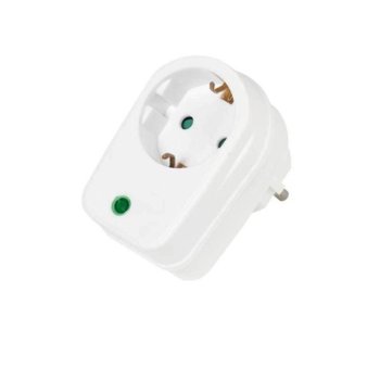 Eлектрически филтър Vivanco 21950, шуко към шуко, за защита от пренапрежение, бял | JAR Computers Vivanco 21950 adapter shuko