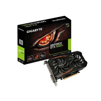 Видео карта Nvidia GeForce GTX 1050 Ti OC rev. 1.2, 4GB, Gigabyte GV-N105TOC-4GD, PCI-E 3.0, GDDR5, 128bit, Display Port, HDMI, DVI | JAR Computers Gigabyte GV-N105TOC-4GD rev. 1.2