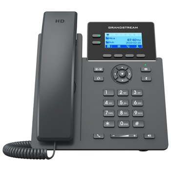VoIP телефон Grandstream GRP2602, 2.41" (6.12 cm) цветен LCD дисплей, 4 SIP акаунта, 2 линии, GDMS система, EHS поддръжка, 2x LAN10/100, черен image