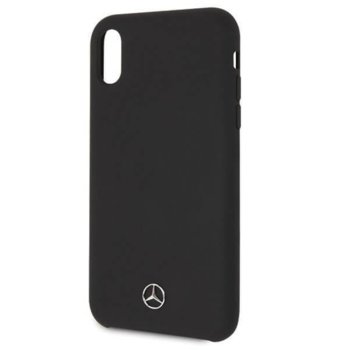 Mercedes-Benz Silicone Hard Case за iPhone XR (чер