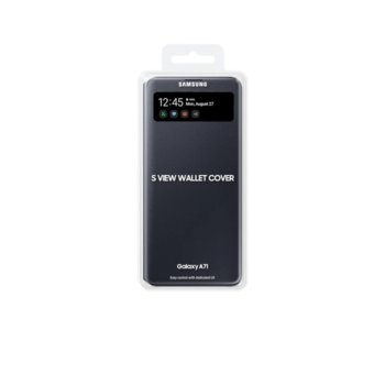 Samsung Galaxy A71 S View Wallet Black