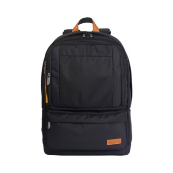 Раница за лаптоп Dicallo LLB9303-17, до 17.3" (43.94 cm), полиестер, черна-оранжева | JAR Computers Dicallo LLB9303-17