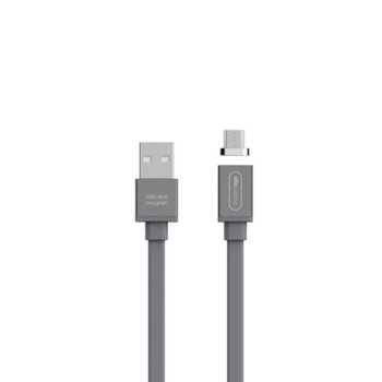 Allocacoc USB cable microUSB Magnet 10766 Gray