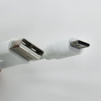 Кабел Royal 167/1.5 White box, от USB Type A(м) към USB Micro B(м) 1.5m, бял | JAR Computers Royal CABLE-167/1.5 WHITE Box 21011631