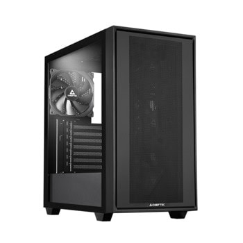 Кутия Chieftec Night Hunter, EATX/ATX/microATX/Mini-ITX, 1x USB 3.2 Gen 2 Type-C, 2x USB 3.0 Type-A, 4x 140mm вентилатора, с прозорец, черна, без захранване | JAR Computers Chieftec Night Hunter GS-03B-BLK-OP