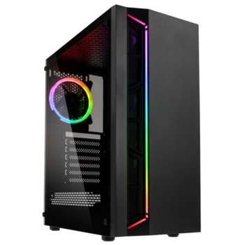 Кутия Kolink Inspire K7 ARGB TG, ATX/Micro ATX/Mini ITX, 1x USB 3.0, 2x USB 2.0, черна, закалено стъкло, RGB подсветка, без захранване | JAR Computers Kolink Inspire K7 ARGB TG GEKL-079