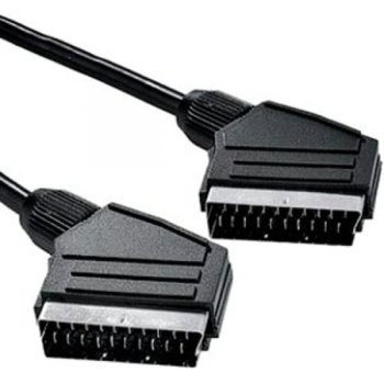 Кабел SCART(м) към SCART(м), 1m, черен | JAR Computers SCART(м) към SCART(м) 1m 18021