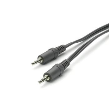 Кабел Vivanco 30193, 3.5mm Jack(м) към 3.5mm Jack(м), 2.5m, черен | JAR Computers Vivanco 30193 3.5mm Jack(м) към 3.5mm Jack(м) 2.5m