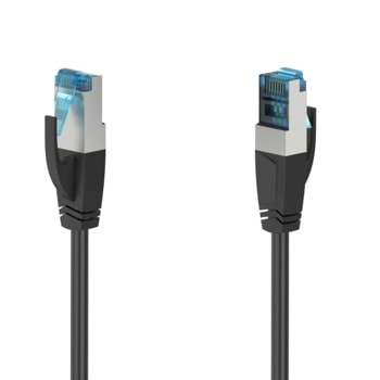 Пач кабел Hama 200681, S/FTP, Cat.6a, 3m, черен | JAR Computers HAMA-200681