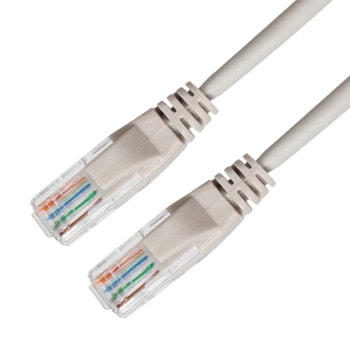 Пач кабел Vcom, UTP, CAT-5e, 15m, сив | JAR Computers пач кабел vcom np512b-15m