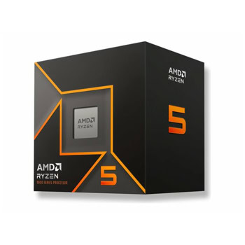 Процесор AMD Ryzen 5 9600, шестядрен (3.8/5.2GHz, 32MB Cache, 2.2GHz графична честота, AM5), BOX, без охлаждане | JAR Computers Процесор AMD Ryzen 5 9600 BOX