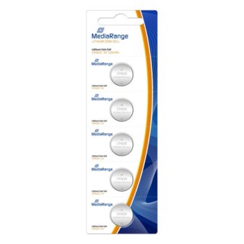 Батерии литиеви MediaRange Coin Cells MRBAT130 CR1620, 3V, 65mAh, 5бр. | JAR Computers Батерии MEDIARANGE COIN CELLS CR1620 MRBAT130