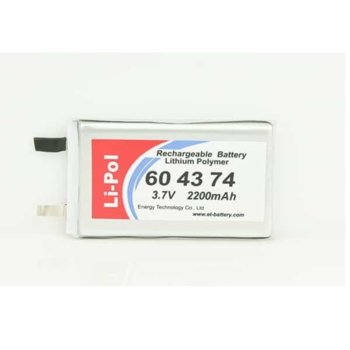 Литиева батерия LP604374, 3.7V, 2200mAh, Li-polymer, 1бр. image