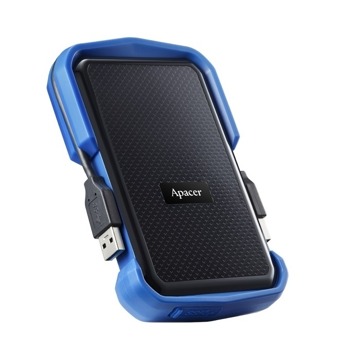 Твърд диск 1TB, Apacer AC631, черен, външен, USB 3.2 Gen 1 | JAR Computers Apacer AC631, 1TB