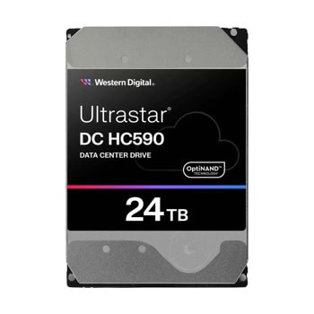 Твърд диск 24TB, Western Digital Ultrastar DC HC590, SATA 6Gb/s, 7200 rpm, 512MB кеш, 3.5" (8.89 cm) | JAR Computers Western Digital Ultrastar DC HC590 3.5inch 24TB