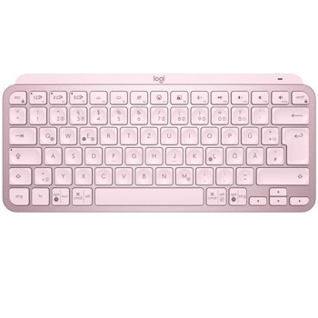 Клавиатура Logitech MX Keys Mini (920-010500), безжична, Bluetooth, розова image
