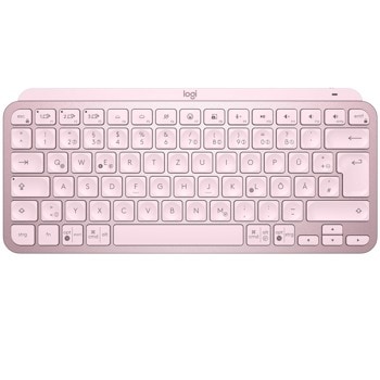 Клавиатура Logitech MX Keys Mini (920-010500), безжична, Bluetooth, розова | JAR Computers Logitech MX Keys Mini Minimalist 920-010500