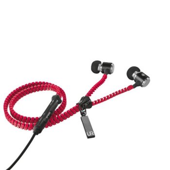 TRUST Urban Revolt Zipper In-ear Headset - red