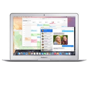Лаптоп Apple MacBook Air (Z0TB0008S/BG)(сребрист), дву-ядрен Broadwell Intel® Core™ i5-5250U 1.6/2.7GHz, 13.3" (33.78 cm) Glare LED Display, 8GB, 256GB SSD, 1x Thunderbolt 2, 2x USB 3.0, SDXC слот, OS X El Capitan, 1.35kg | JAR Computers Apple MacBook Air (Z0TB0008S/BG)