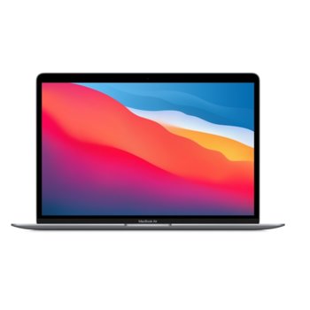 Лаптоп Apple MacBook Air 13.3 (Z124000L4)(сив), осемядрен Apple M1 3.20 GHz, 13.3" (33.78 cm) Retina IPS LED-Backlit Display, (Thunderbolt 3), 8GB, 256GB SSD, 2x Thunderbolt 3, macOS | JAR Computers Apple MacBook Air 8/256GB BG Sp.Grey