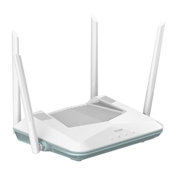 Рутер D-Link EAGLE PRO AI Smart Router, 3200Mbps, 2.4GHz (800 Mbps)/ 5GHz (2402 Mbps), Wireless AX, 4x 10Base-T/100Base-TX/1000Base-T, 1x 10Base-T/100Base-TX/1000Base-T, 4 външни антени | JAR Computers D-LINK EAGLE PRO AI AX3200 Smart Router