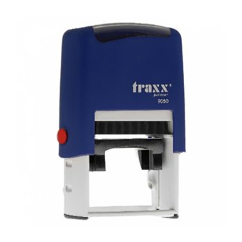 Автоматичен печат Traxx 9050 син правоъгълен