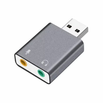 Външна звукова карта DeTech, 7.1, USB-C, 2x Jack 3.5mm, за слушалки и микрофони | JAR Computers DeTech 7.1 USB-C 2x Jack 3.5mm 17857