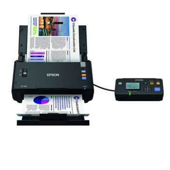 Скенер Epson WorkForce DS-520N, 600 x 600 dpi, A3, двустранно сканиране, ADF, LAN, USB 2.0 Type B | JAR Computers Epson WorkForce DS-520N B11B234401BT