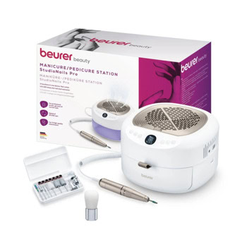Комплект за маникюр / педикюр Beurer MP 200, 9 приставки, 3 функции, бял | JAR Computers Beurer MP 200 10430