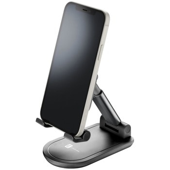 Стойка за телефон Cellularline, за бюро, универсална, черна | JAR Computers Cellularline IT8618