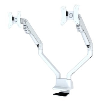 Стойка за монитор NewStar FPMA-D750WHITE, за плот, за екрани от 10" до 32", VESA до 100 x 100, макс. тегло до 8кг., регулируема, бяла | JAR Computers NewStar FPMA-D750WHITE