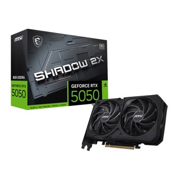 Видео карта Nvidia GF RTX 5050, 8GB, MSI Shadow 2X, OC, PCI-E 5.0, GDDR6, 128-bit, DisplayPort, HDMI | JAR Computers MSI GF RTX 5050 Shadow 2X OC