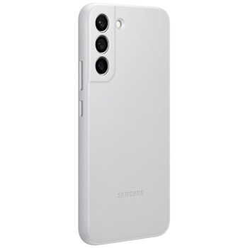 Samsung S22+ S906 Leather Cover Light Gray