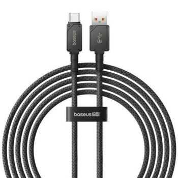 Кабел Baseu Unbreakable Series, от USB-A(м) към USB-C(м), 2m, 100W, черен | JAR Computers Baseus Unbreakable Series P10355801111-01