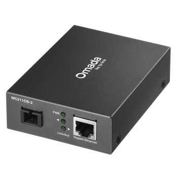 Медиа конвертор TP-Link Omada MC211CS-2, 1x 10/100/1000Mbps RJ45 Port (Auto MDI/MDIX), 1x 10/100/1000Mbps SC/UPC Fiber Port, до 2km | JAR Computers TP-Link Omada MC211CS-2