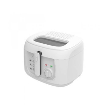 Фритюрник Crown CDF-2518, 2.5 л. вместимост, 1800 W, бял | JAR Computers Фритюрник Crown CDF-2518