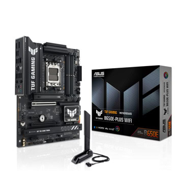 Дънна платка Asus TUF GAMING B650E-PLUS WIFI (Мостра), B650, AM5, DDR5, PCI-E 5.0, 4x SATA 6Gb/s, 3x M.2, Wi-Fi 6E, Bluetooth 5.3, 2.4GbE LAN, ATX | JAR Computers Дънна платка Asus TUF GAMING B650E-PLUS WIFI Мостр