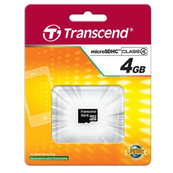 4GB microSDHC Transcend TS4GUSDC4