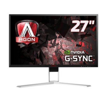 Монитор AOC AGON AG271QG, 27.5" (69.58 cm), IPS LED, WQHD, 4ms, 20 M :1, 350cd/m2, HDMI, DisplayPort | JAR Computers AOC AGON AG271QG