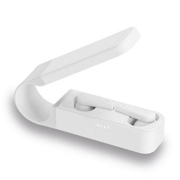 Слушалки Hama Spirit Pocket White, безжични, Bluetooth, микрофон, до 6 часа време на работа, бели | JAR Computers Hama Spirit Pocket White 184104